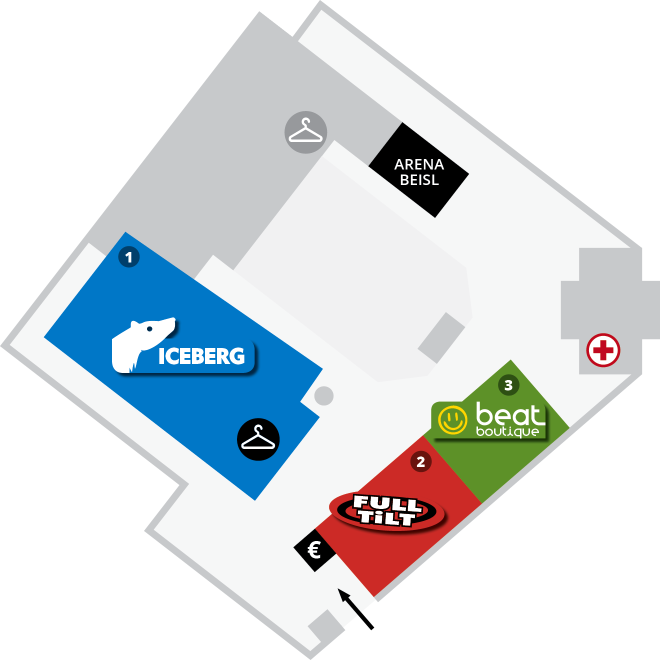 Geländeplan Arena